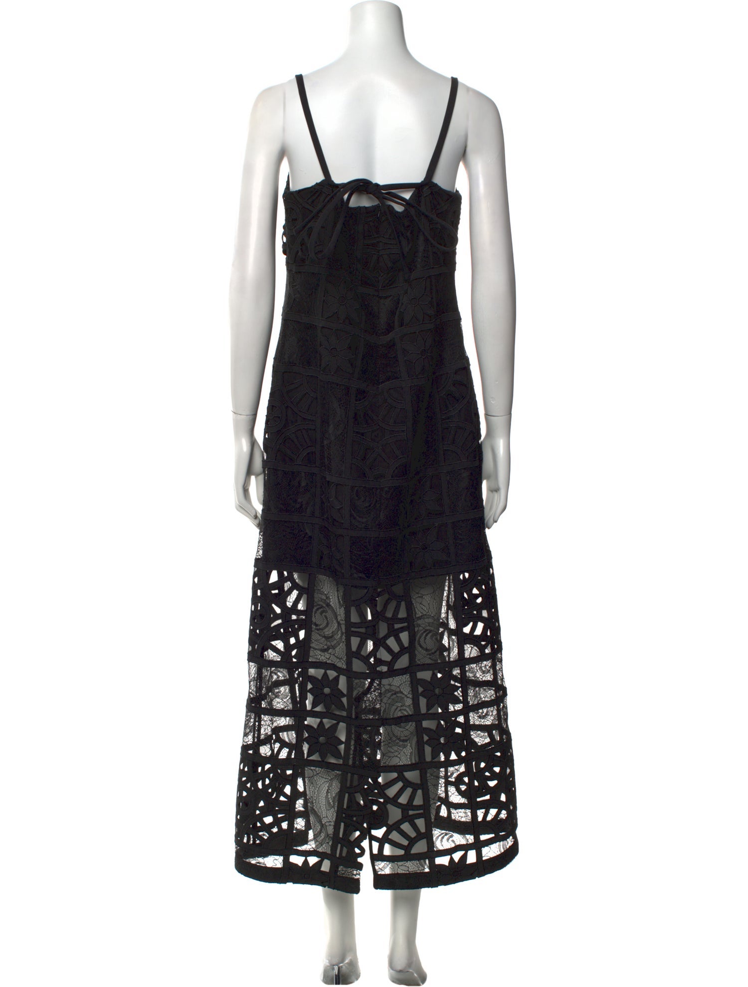 Alexis Lace Pattern Long Dress